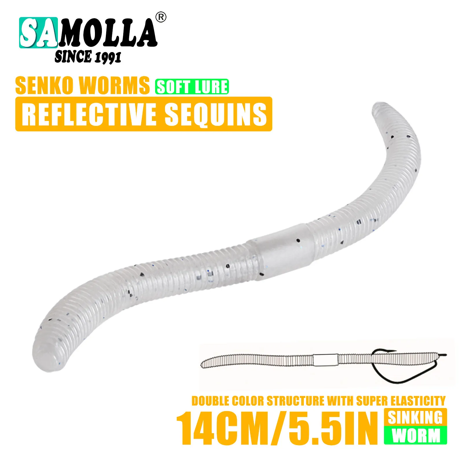  slider image of 10cm/14cm 10/15pcs/bag Soft Bait