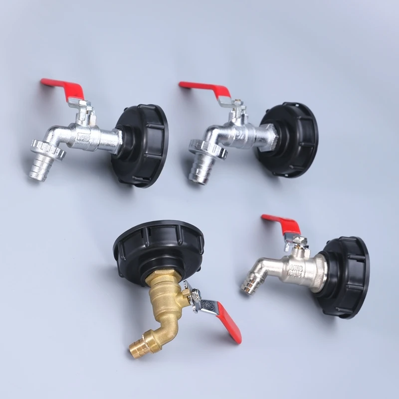 Tank Tap Connector S60x6 Coarse Thread 1/2'' 3/4'' Water Coupling Adapter 1000L Garden Home Replacement Valve Fitting
