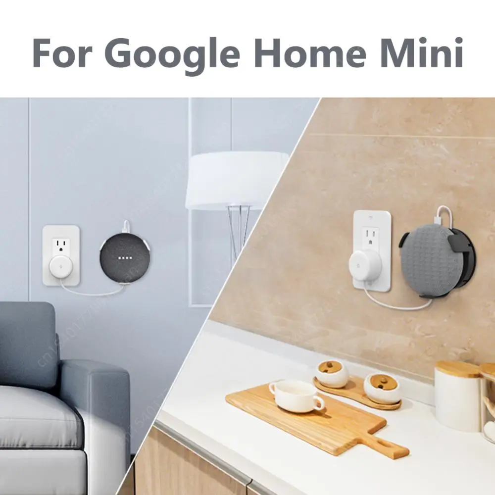 Google 홈 미니 벽 마운트 홀더 케이블 관리 마운트 홀더 주방 오디오 욕실 스피커 액세서리