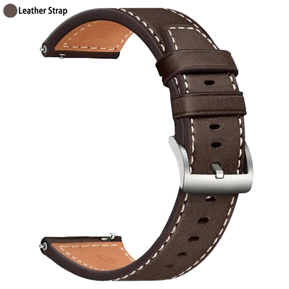 Premium Leather Strap - 20/22mm Replacement Bracelet Belt Accessories