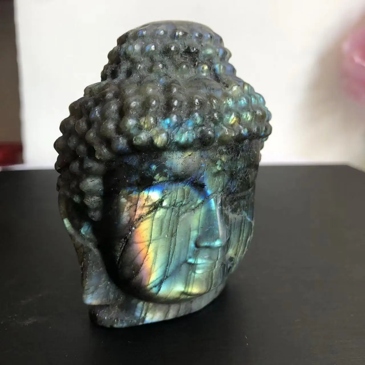 

Natural Crystal Carved Three-Dimensional Buddha Reiki Healing stone Gift Home Decorate