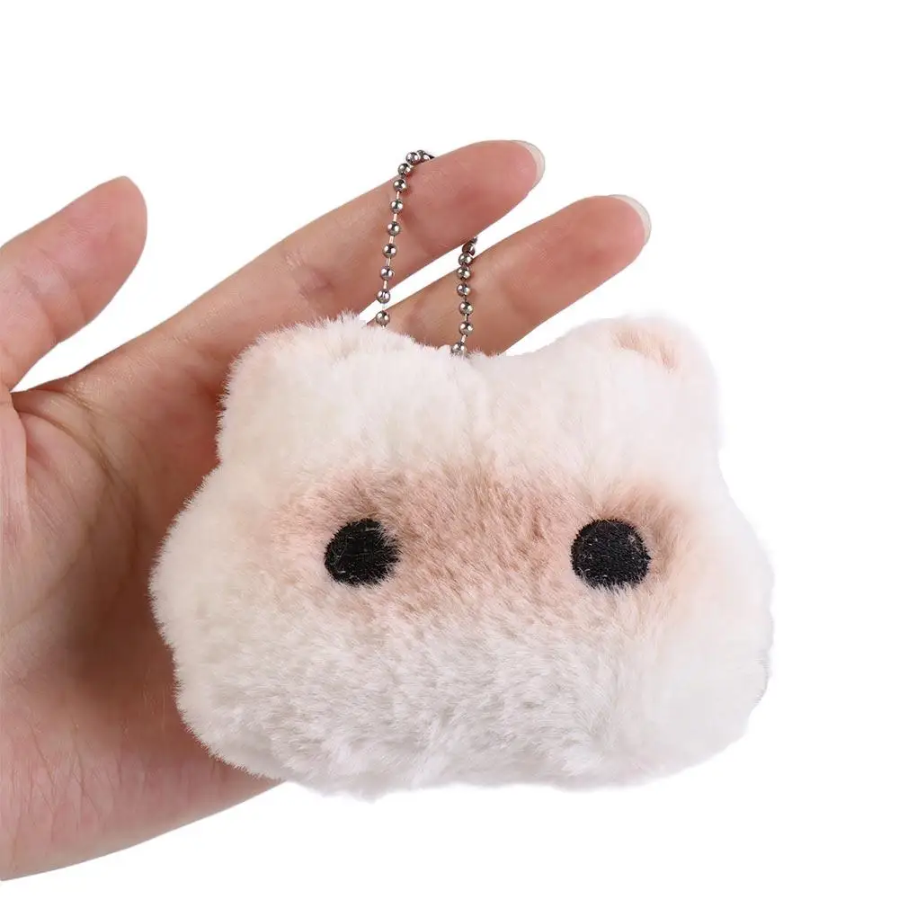 Capybara Animal Squeeze Capybara Plush Keychain Soft Plush Stuffed Siamese Cat Keyring Cartoon Toys Star Squeak Toy Unisex