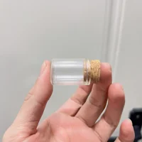 50 Pcs 100 PCS 17x22x30mm 5ml Mini Glass Bottles with Cork - Transparent Small Glass Jars for Wishing Bottle, DIY Crafts, Decor 2