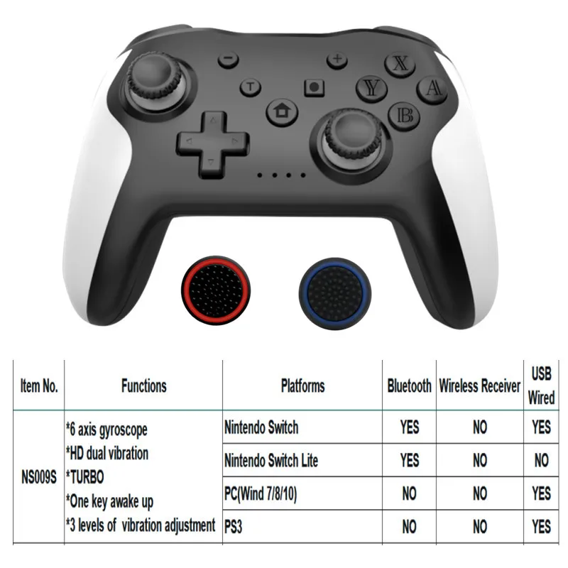 Bluetooth 2.4G Wireless Controller For Nintendo Switch Pro Smartphone PC TV Box Tablet PS3 Tesla Gamepad PC Joystick Controller 