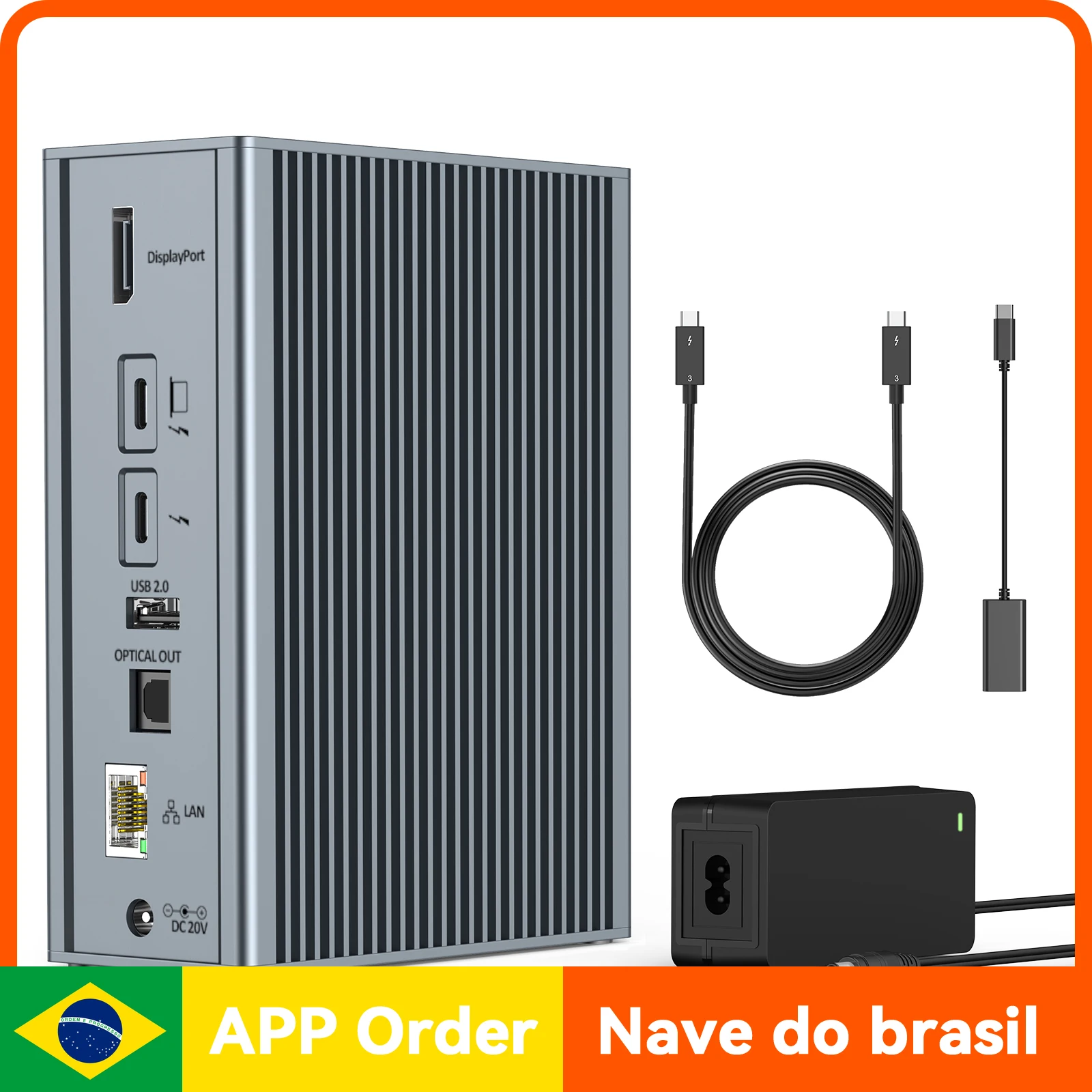 Estação de acoplamento universal monitor duplo 4K @ 60Hz/único 5K com 65W PD USB-C 3.1 LAN SD/TF para MacBook Pro/Dell/Lenovo