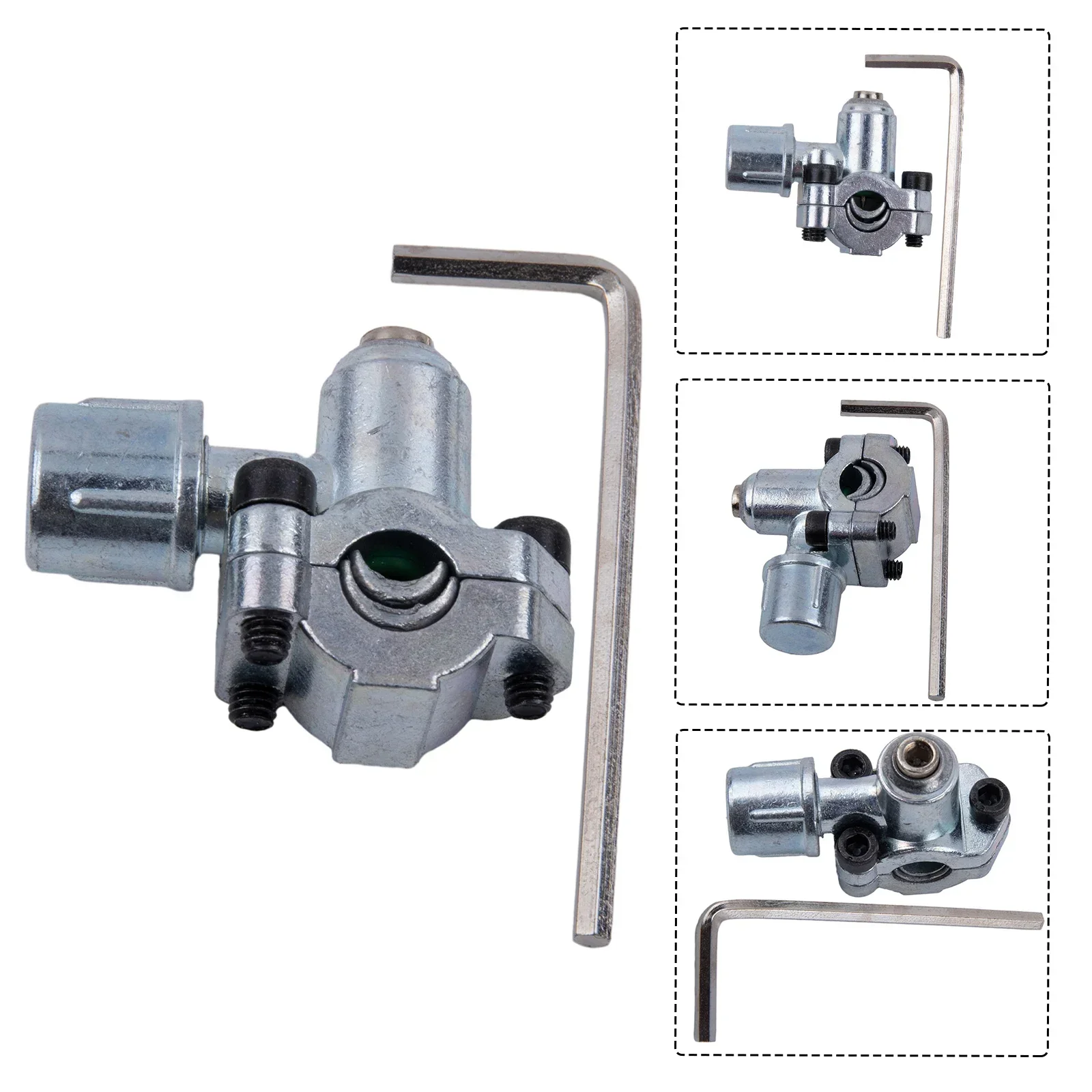 Zinc Alloy Refrigerator Piercing Puncture Valve Spanner Air Conditioner Line Tap Valve 1/4 Inch 5/16 Inch 3/8 Inch Refrigerator Piercing Valve