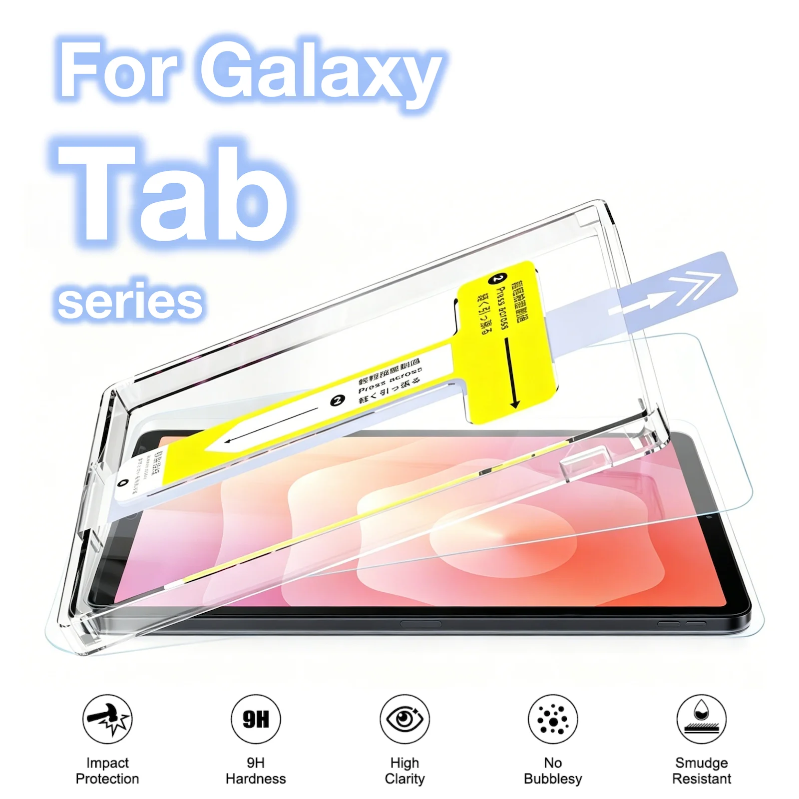 Premium Tempered Glass Screen Protector with Easy Install Auto-Dust Removal Kit