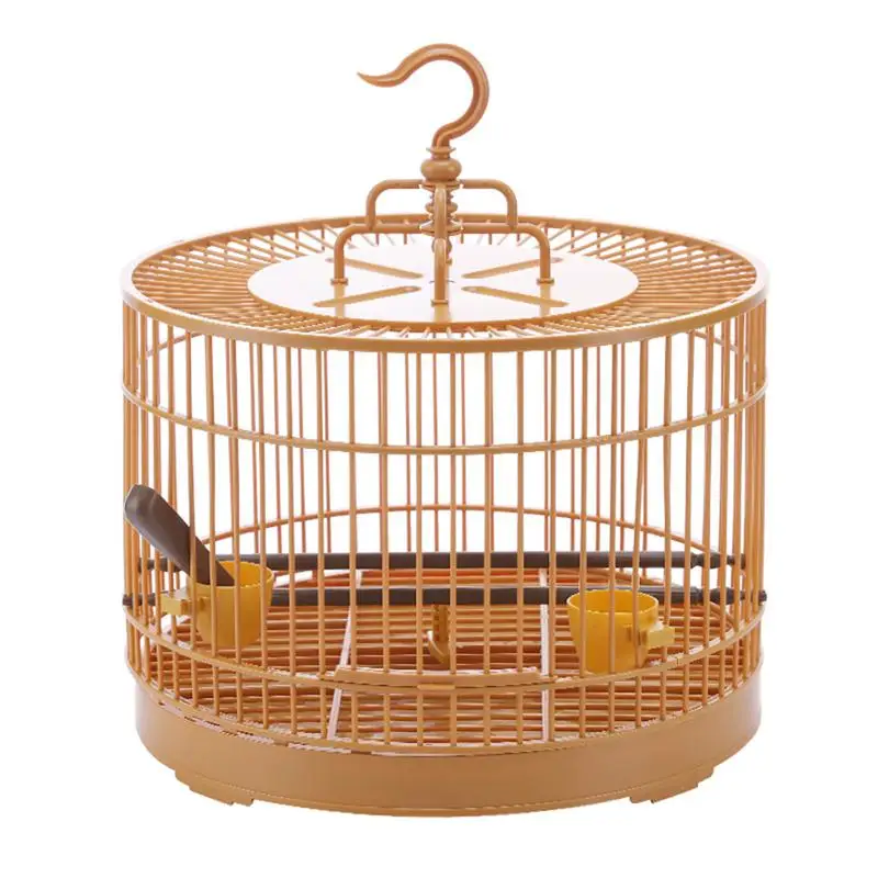 Round Bird Cage Portable Small Bird Travel Cages Small Size Travel Bird