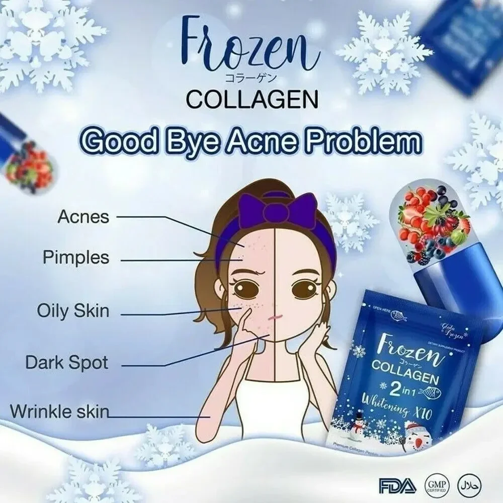 Autocollant Anti-continuité Au Collagène Congelé, Éclaircissant, Anti-acné, Taches De Rousseur, Brillant Pour La Peau, 300 Pièce 3