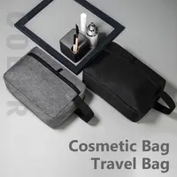 Trousse de toilette de voyage pour hommes et femmes, trousse de maquillage étanche pour dames, trousse de beauté, sac à main pour poudres lavantes 2