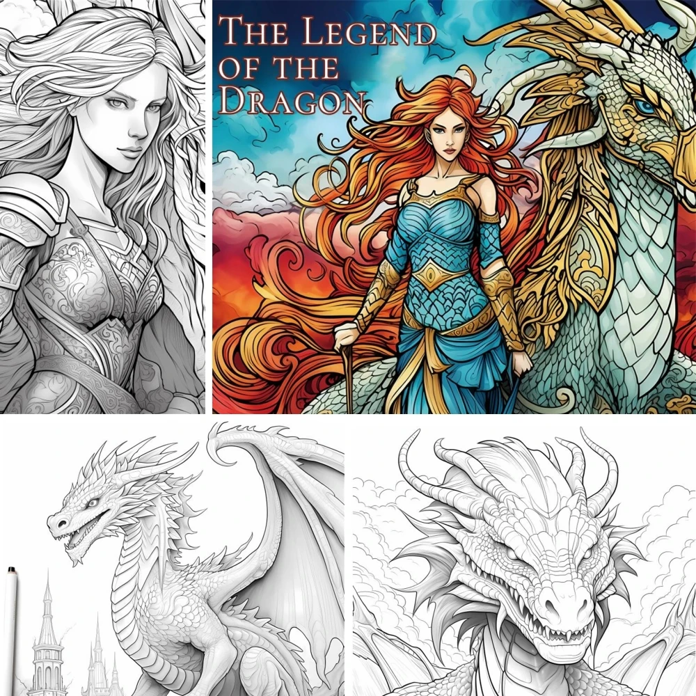 1pc Art Coloring Book 22 Page Coloring Books Gift For Birthday Party Relieve Stress Kill Time Graffiti Painting Drawing Art Book 4