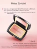 MAOGEPING Cloudy Pleasures Gradual Blush Natural Brightening Expanding Color Powder Blush Palette 4G Face Makeup Cosmetics 4