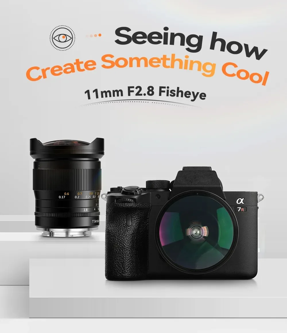 11mm F2.8 Full Frame Ultra-Wide Fisheye Lens Sony E Canon EF R Fuji GFX Nikon Z