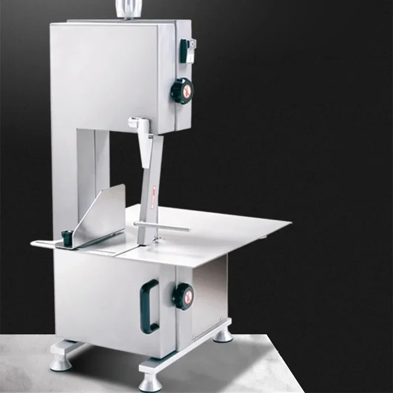 Stainless Steel Frozen Bone Sawing Machine 750W Butchers Bone Bandsaw Commercial Frozen Meat Fish Cutter Home Kitchen Appliance - Image 4