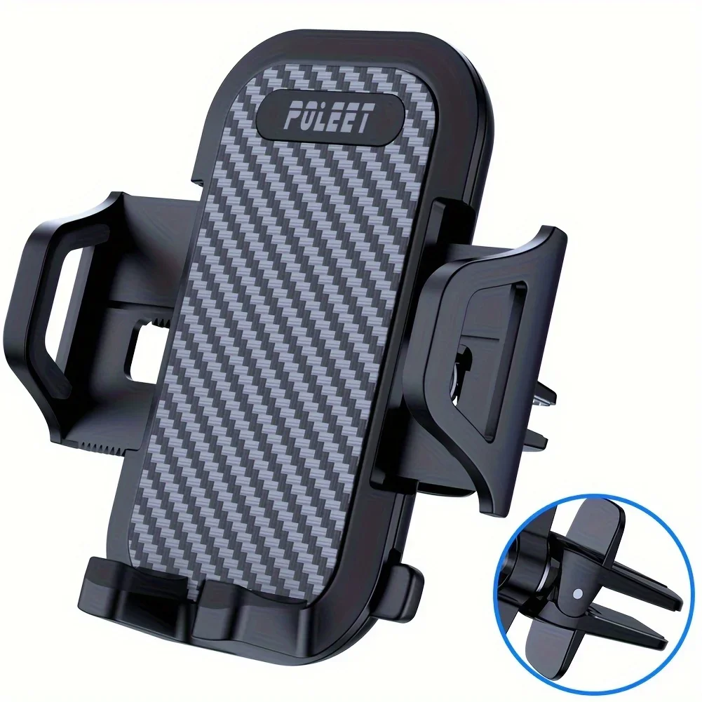 

Stable and Non-Shaking Universal Car Vent Phone Holder for Secure Navigation Stand at Any Angle and on Any Road - Keep Your Devi