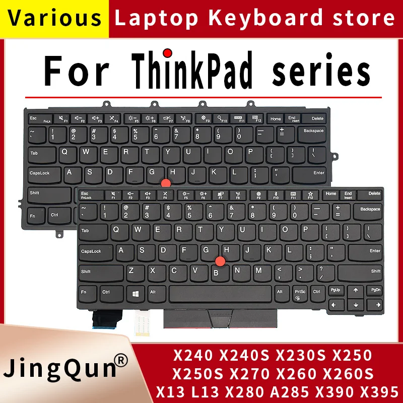 Teclado Inglês para Notebook dos Eua para Lenovo Thinkpad Notebook X240 X240s X230s X250s X270 X260s X13 L13 X280 A285 X390 X395