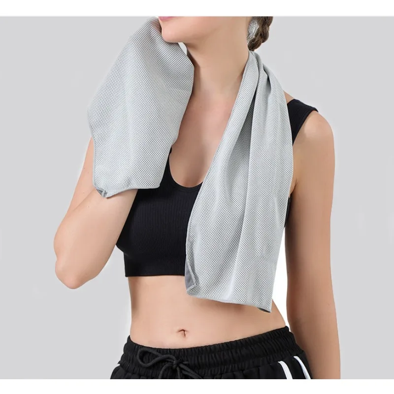 2PCS Ventilation Sports Cooling Towel Gym Quick Drying Run Shawl Sweat Absorption Sunscreen Outdoors Scarf Bicycle Portable Hike