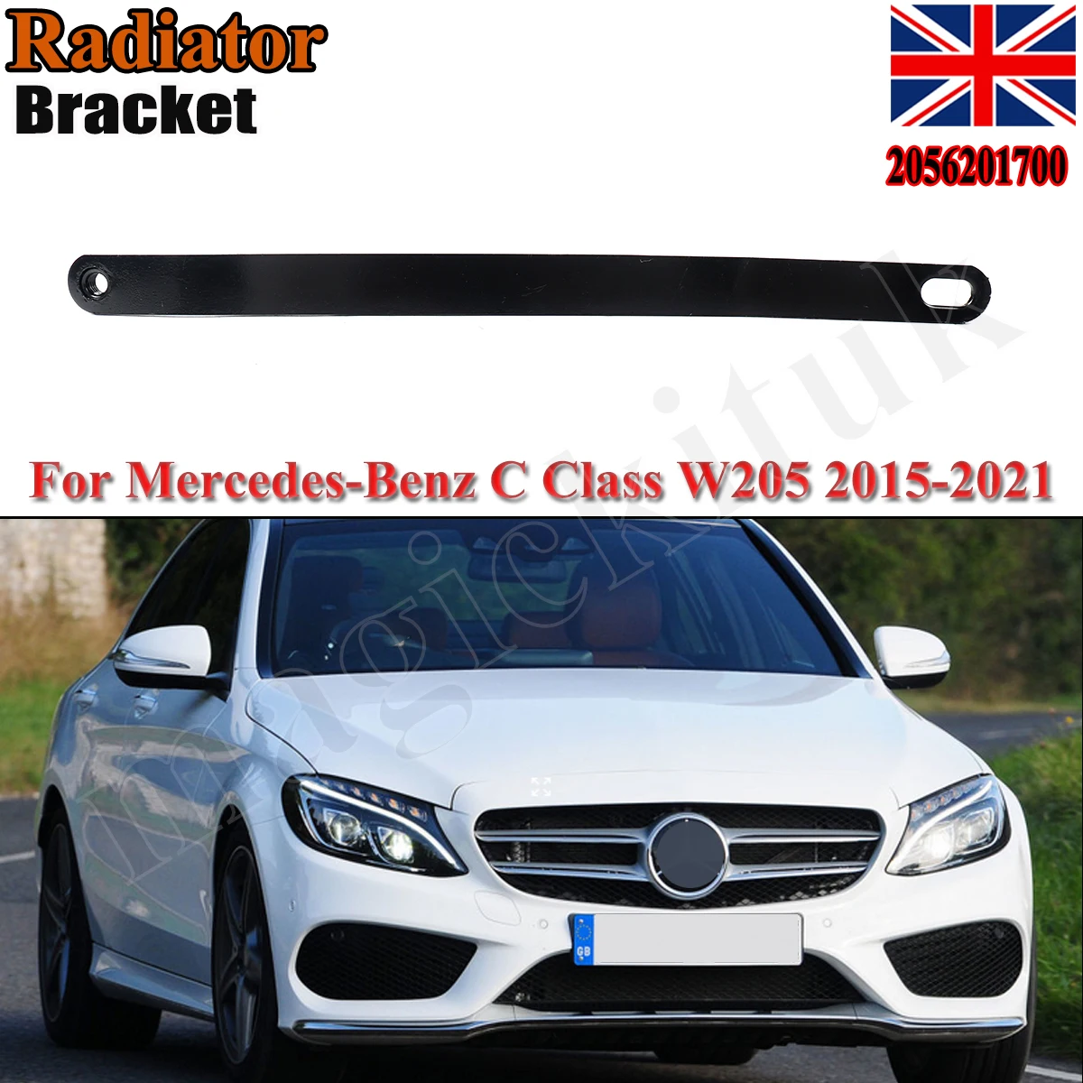 Replace For Mercedes-Benz C Class W205 Front Radiator Support Bracket c180 c300 c400 2015-2021 water tank frame support A2056201700
