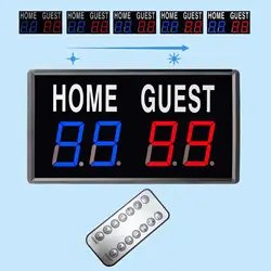 Digital Scoreboard LED Scoring Electronic Scoreboard Tabletop Score Keeper for Volleyball Badminton Indoor Games Soccer Sports