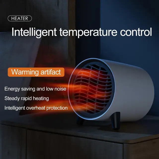 Hordozható Mini Elektromos Fűtő Ventilátor 220 V Eu Dugó Fűtés Meleg Levegő Fúvó Otthoni Iroda Tanulmányi Asztali Gépe Télen - Image 3