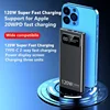New 20000mAh Large Capacity 120W Super Fast Charger Power Bank Mobile Power Portable External Battery for Samsung Xiaomi IPhone 4
