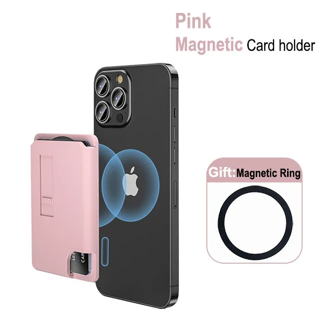 Magnetic Secure-Grip 3-Card Holder with Finger Loop