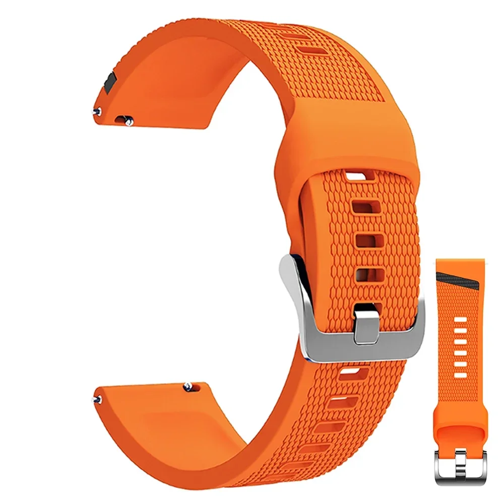 Enhanced Silicone Sports Watch Strap - 22mm, Unisex Bracelet Replacement