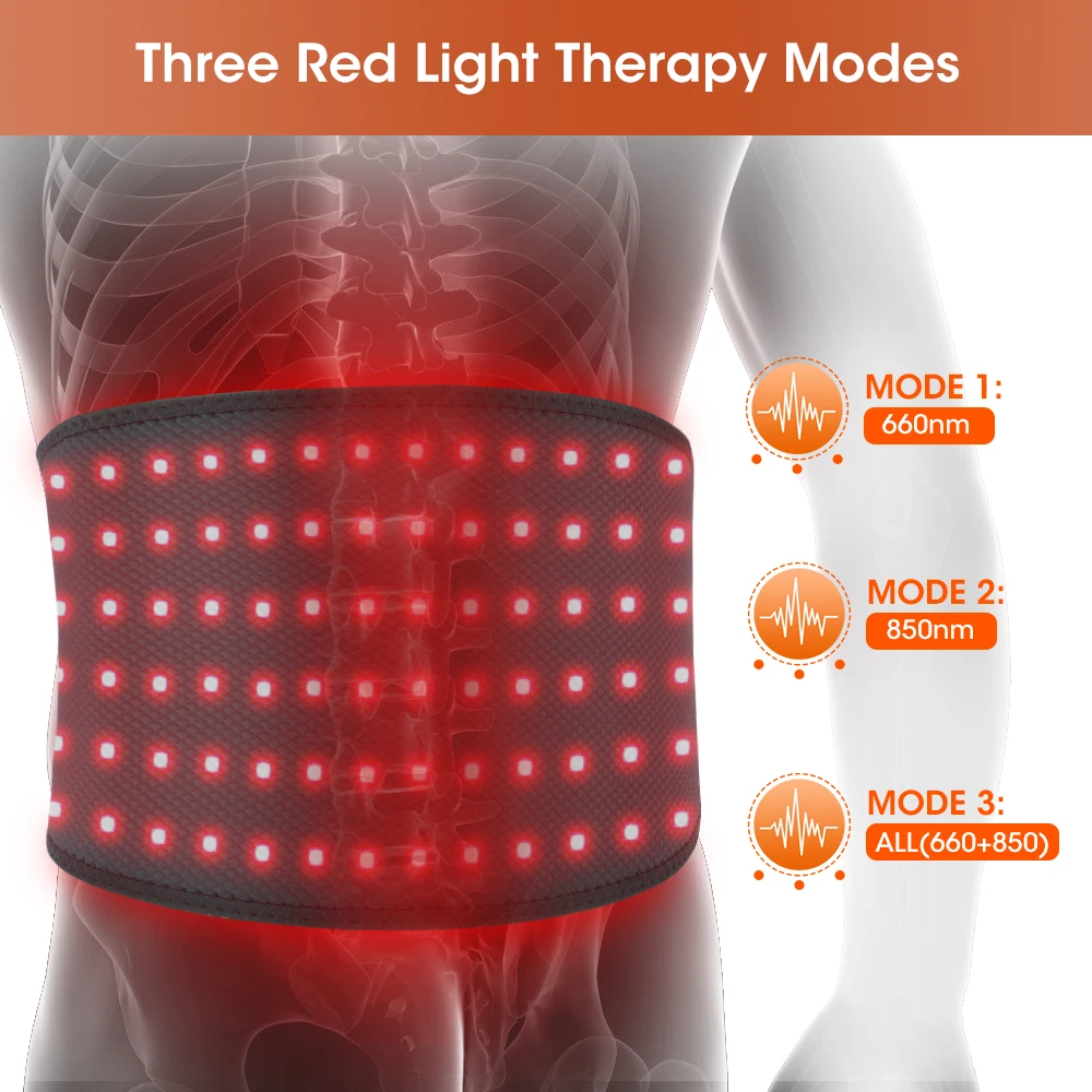 Red Light Therapy Waist Belt for Body Pain Relief