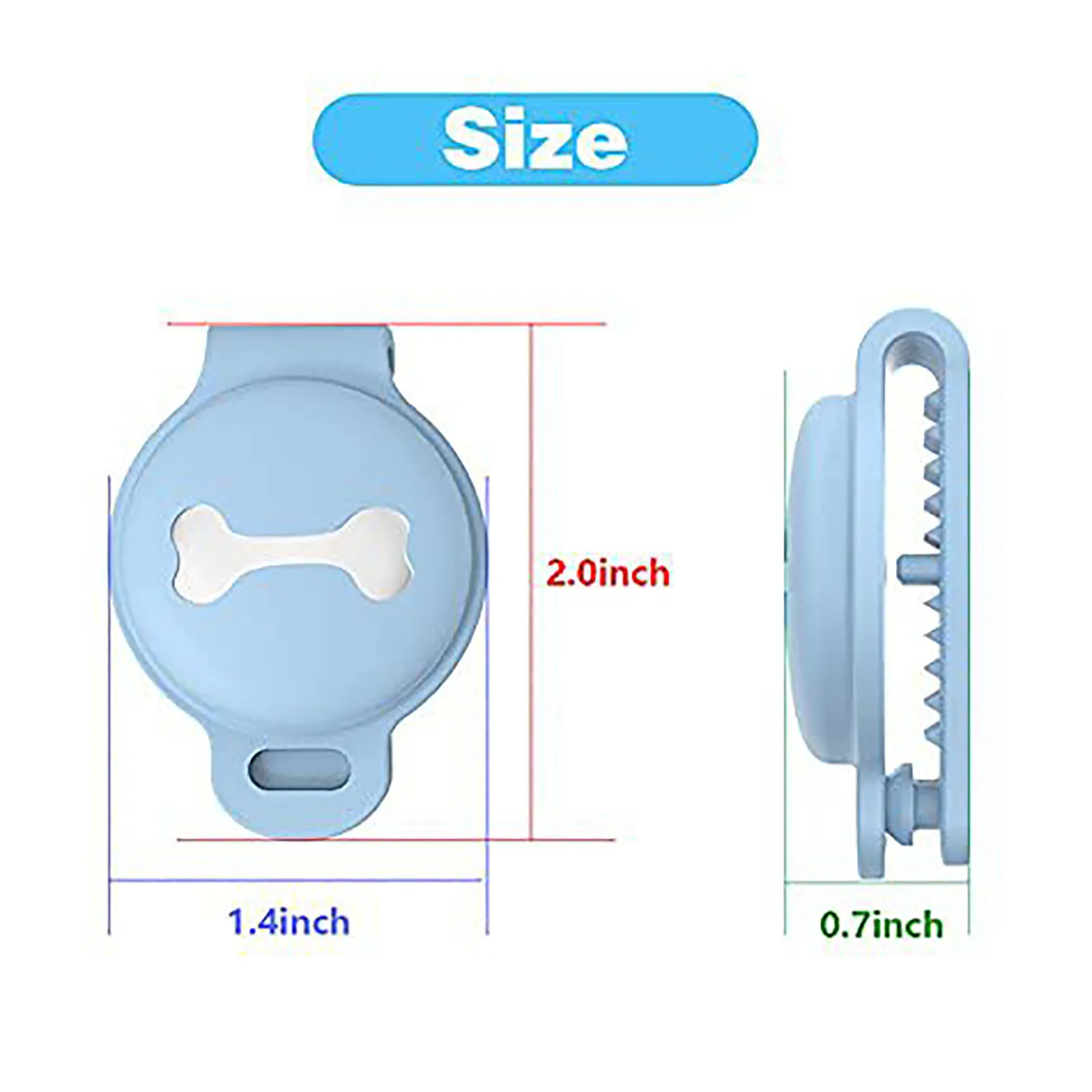 Portable Silicone Bluetooth Locator Cover Is Suitable For Pet Collar Protector Only Protective Cover No Instrument Mascotas