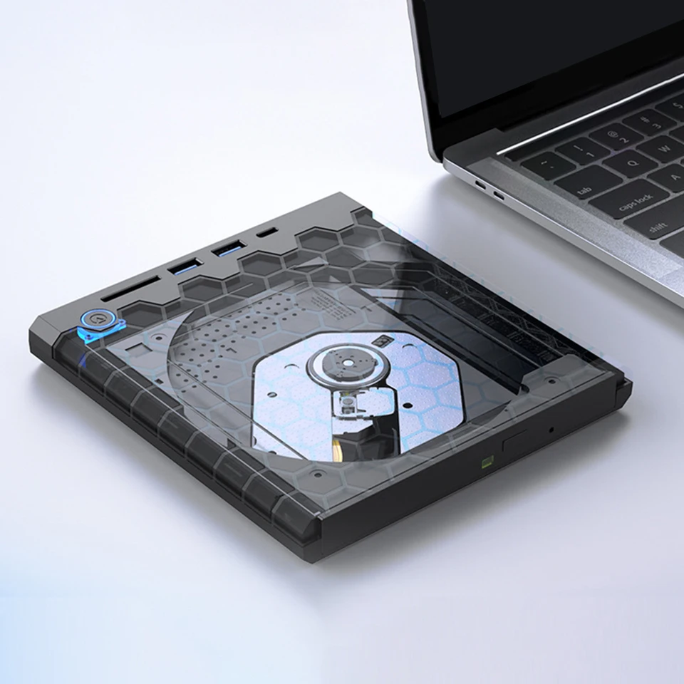 USB 3.0 Type-C DVD Drive CD Burner Hub