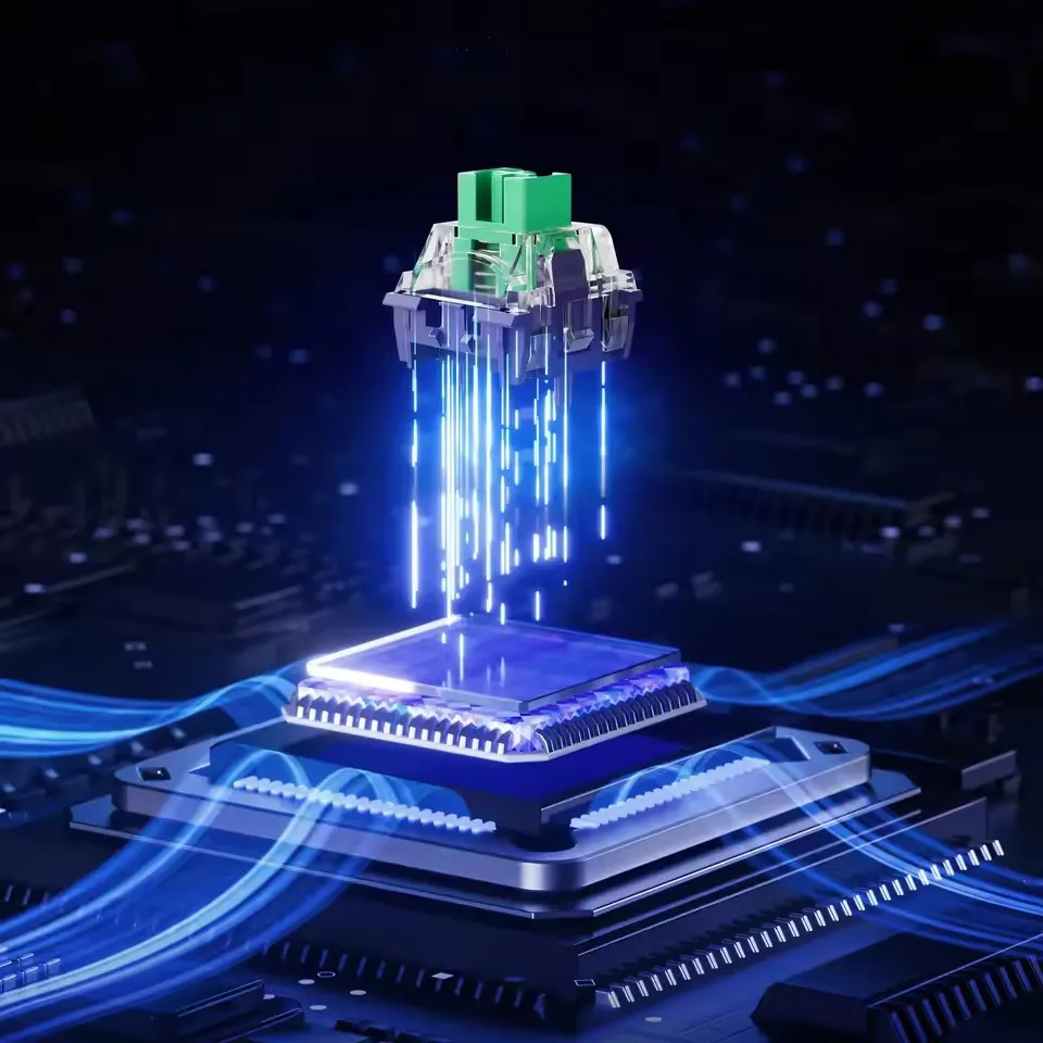 MCHOSE Jet 75 Hall Effect Magnetic Switch Gaming Keyboard Topographic Keycaps Kailh Magnetic God Switch Customized Hot Swappable