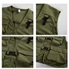 2024 New arrive Men's Casual Multi Pocket Sleeveless Vest Hiking Waterproof Jacket Outdoor Camping Fishing Vest 5