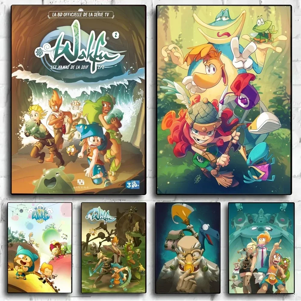 Game W-Wakfu Cool Poster No Framed Poster Kraft Club Bar Paper Vintage Wall Art Painting Bedroom Study Stickers Poster Prints Vintage Posters