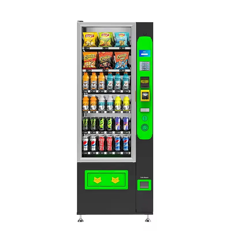 Small Ramen Snack Vending Machine for Foods and Drinks French Fries Chips Chocolate Bars Beverage Beer Can Water Vending Machine common like water for chocolate 1 cd