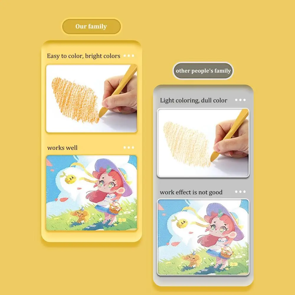 Pack Of 18 Art Supply Childs Plastic Crayons With Box - 1 Piece