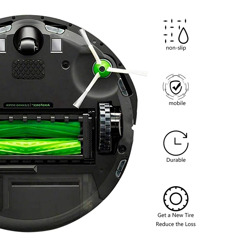 Tires For IROBOT ROOMBA Wheels Series 500, 600, 700, 800 And 900 Anti Slip, Great Adhesion And Easy Assembly.| | - AliExpress Tires For IROBOT ROOMBA Wheels Series 500, 600, 700, 800 And 900 Anti Slip, Great Adhesion And Easy Assembly.| | - AliExpress