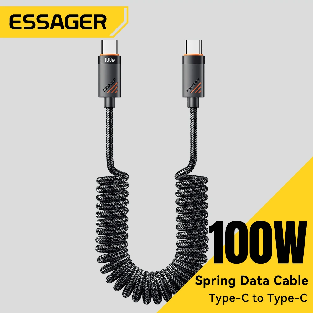 كيبل شحن Essager تايب سي 100 واط PD