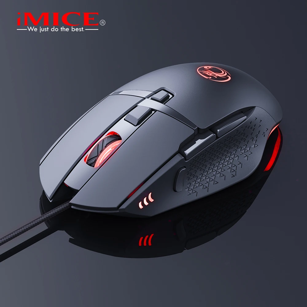 Фото Проводная игровая мышь T91, 8 клавиш, макро разрешение, геймерская мышь, настраиваемая игровая мышь, высокоточная Кнопка стрельбы №4