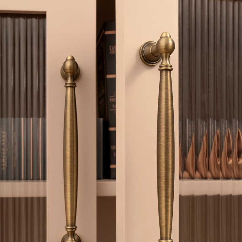 kitchen cupboard handle solid brass antique style