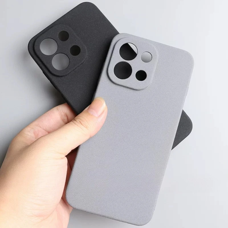 Sandstone Matte TPU Shockproof Anti-Fingerprint Soft Silicone Phone Case