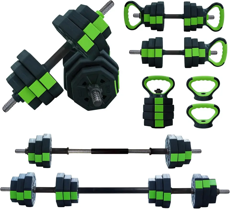 4 in 1 Adjustable Dumbbell and Kettlebell Set