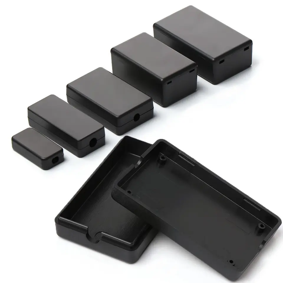 Zulkit 8 Scatole Per Progetti In Plastica ABS – Nero, 100 X 60 X 25 Mm, Custodia Elettrica Con Fibbia A Scatto - 3