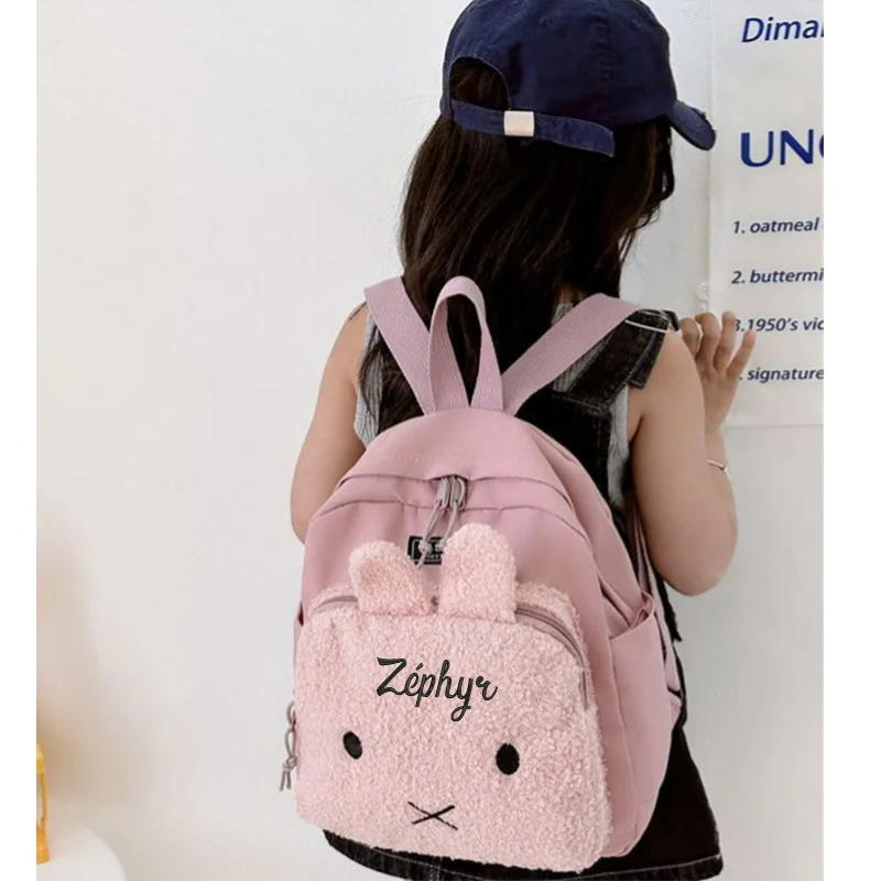 

Kindergarten Outing Backpack, Lightweight Backpack For Going Out, Personalized Children's Ccute Rrabbit Backpack For Girls