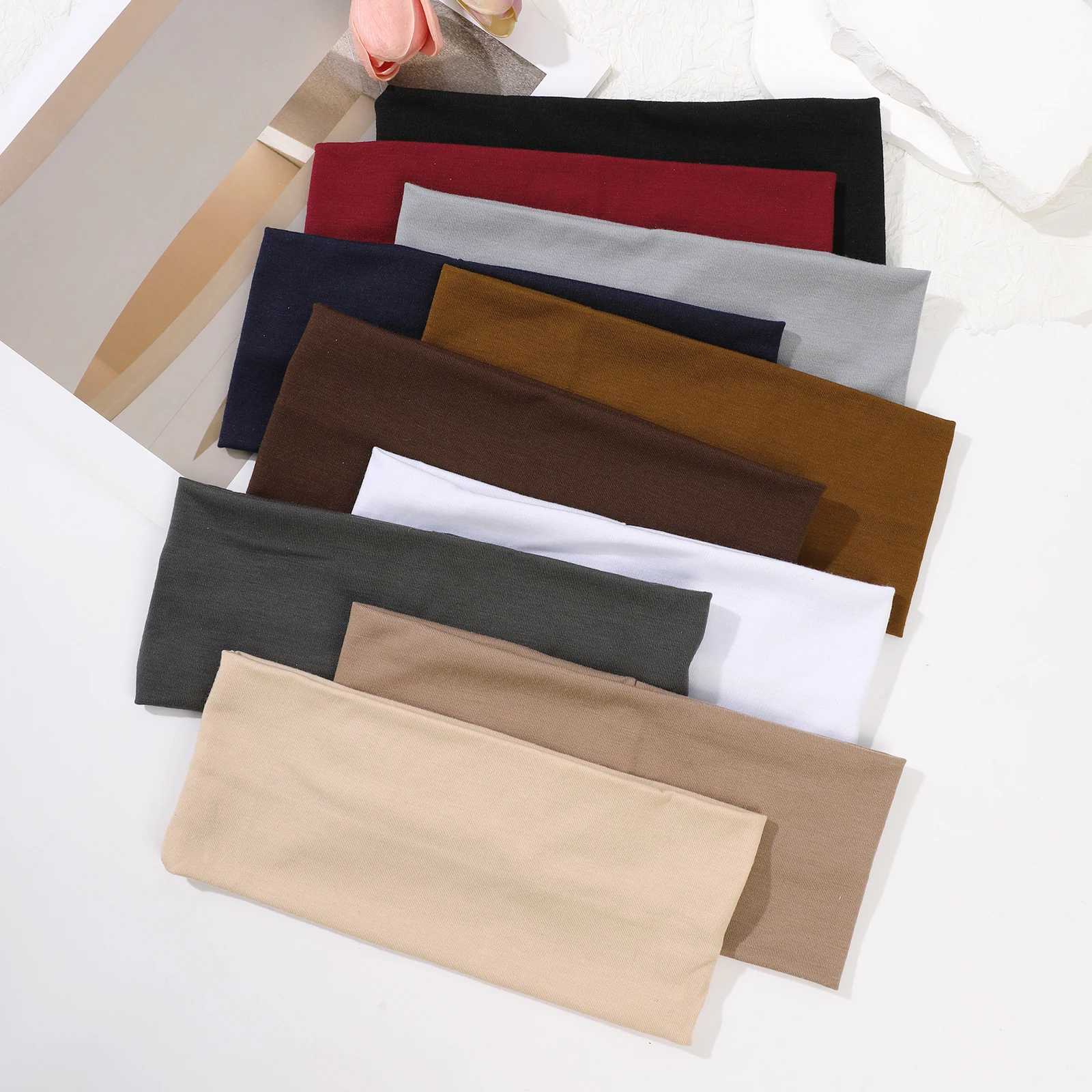 1pc Fashion Retro Elastic Headband Ladies Sports Yoga Hair Bands Sweat Absorbing Headscarf Bandana Head Band Hair Accessories