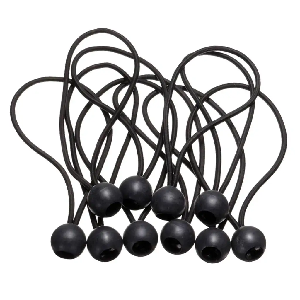 Elastic String Cord & Ball 10 Pieces for Camping Tent Tarpaulin Tarp Canopy Boat Trailer Banner camping tent accessories