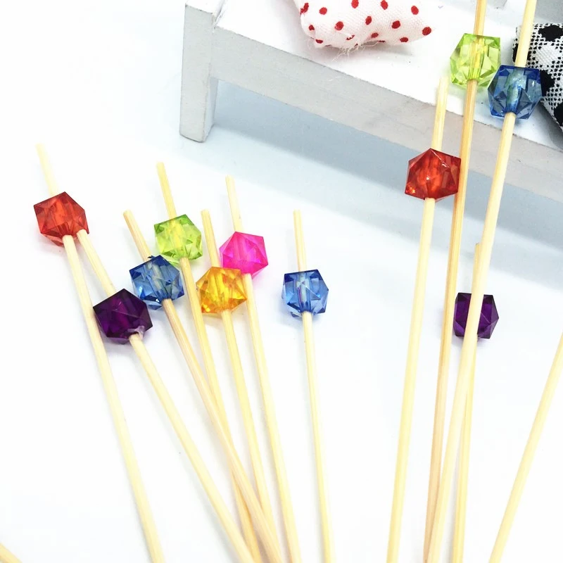 100 Counts cocktail sticks toothpicks party supplies frill finger food fruits sandwich nibbles