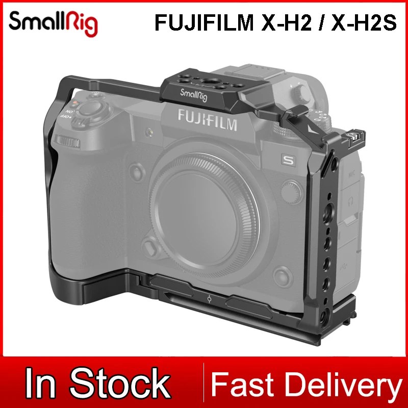 Gabbia Per Fotocamera Smallrig Per Fujifilm X-H2 / X-H2S Supporta Arca Swiss Treppiede E Stabilizzatore Dji Rs 2 / Rsc 2 3934