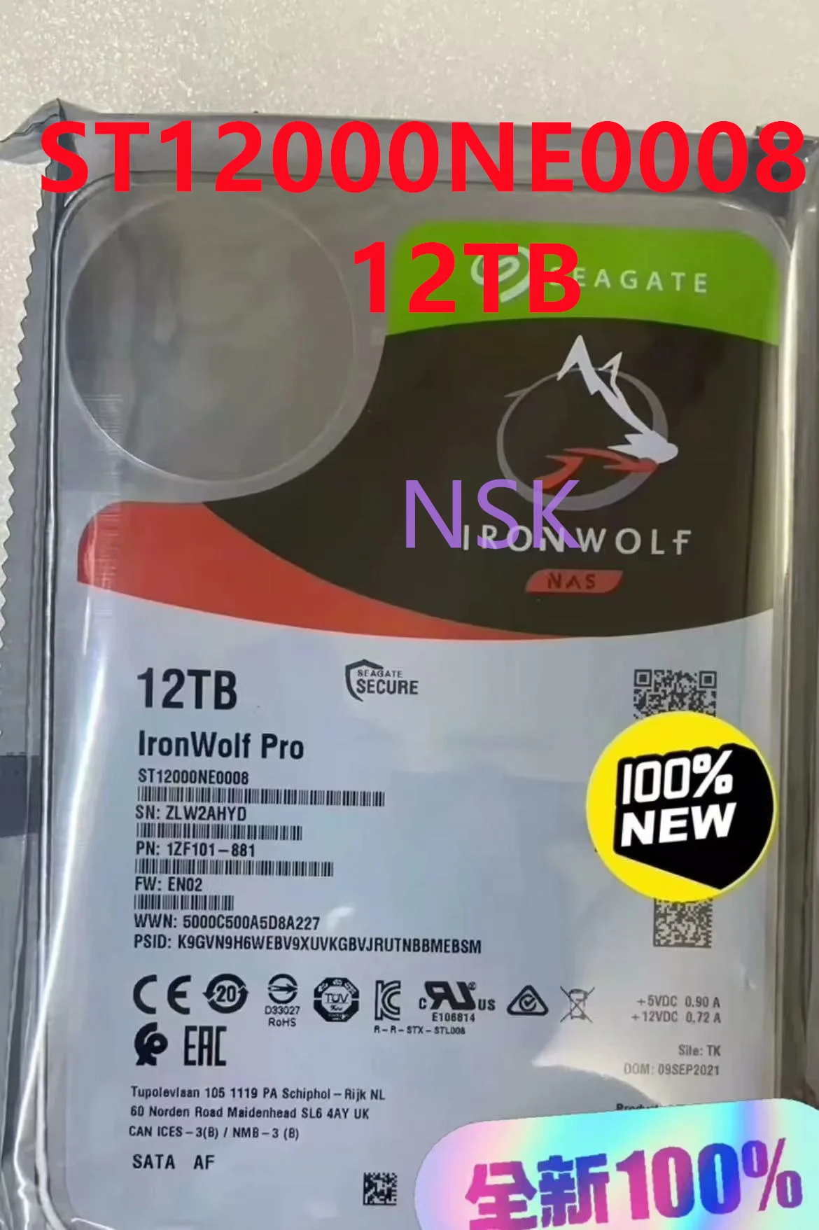 ST12000NE0008-For-Seagate-IronWolf-Pro-12TB-7200RPM-SATA-6Gb-s-3-5-NAS ...