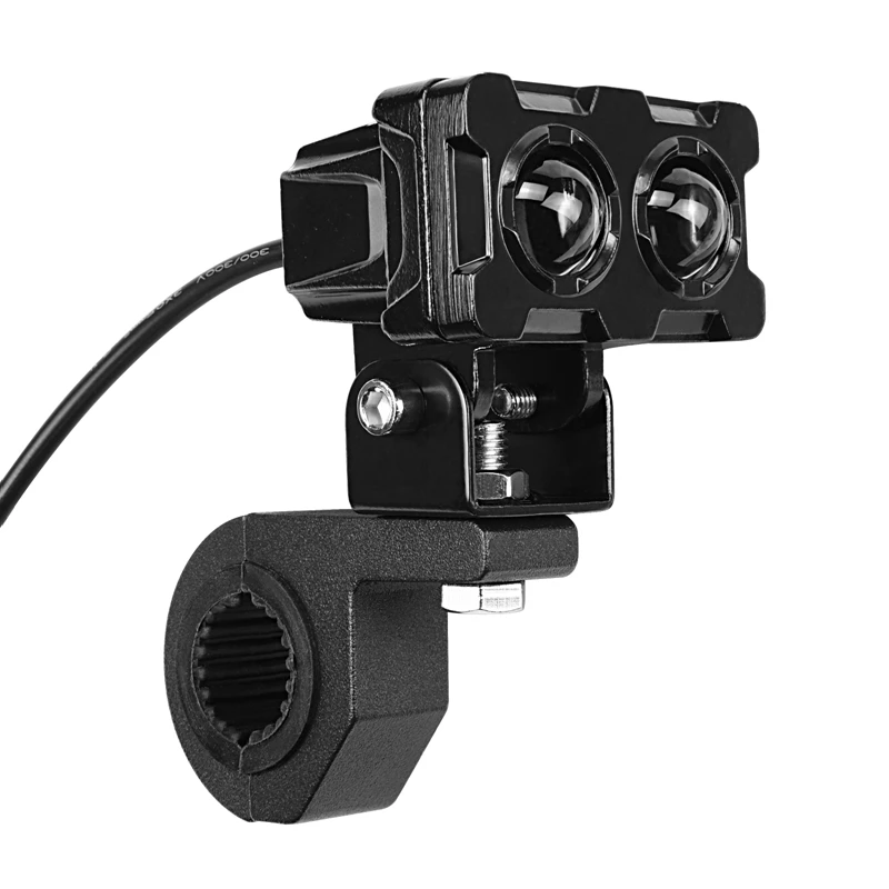 Motorcycle LED Headlight Light Racer Light Auxiliary DRL Headlamp