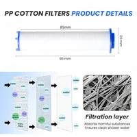 50/10PCS Shower Head Filter Replacement Showerhead Remove Chlorine/Fluoride/Hard Water/Calcario Hygienic Bathroom Accessories 2